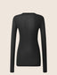 Long-Sleeve T-Shirt in Black Cupro Jersey | Jacob Cohën