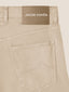 Nicolas Slim 5 Pocket Bermuda Shorts in Almond Cotton and Lyocell Twill | Jacob Cohën