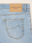 Scott Slim-Carrot 5 Pocket Jeans in Light Blue Comfort Denim | Jacob Cohën