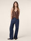 Brown Nappa Leather Top | Jacob Cohën