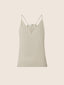 Taupe Striped Poplin Top in Modal and Cupro | Jacob Cohën