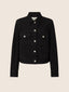Boxy Trucker Jacket in Black Denim | Jacob Cohën