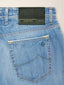 Jean Bard LTD en denim selvedge stretch bleu moyen, coupe slim, 5 poches | Jacob Cohën