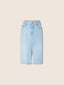 Midi 5 Pocket Skirt in Light Blue Cotton-Lyocell Denim | Jacob Cohën