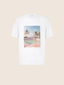 Sport Capsule Crewneck T-Shirt in White Cotton Jersey with Tennis Print | Jacob Cohën