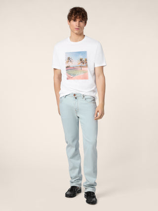 Cotton Jersey Crewneck T-shirt
