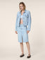Boxy Trucker Jacket in Light Blue Cotton-Lyocell Denim | Jacob Cohën