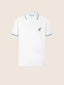 Polo Sport Capsule in piqué di cotone comfort bianco con ricamo golf | Jacob Cohën