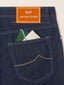 Nick Slim 5 Pocket Jeans in Dark Blue Power Stretch Denim with Rinse Wash | Jacob Cohën