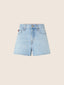 Britney Wide 5 Pocket Bermuda Shorts in Light Blue Cotton-Lyocell Denim | Jacob Cohën