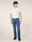 Polo Sport Capsule in piqué di cotone comfort bianco con ricamo tennis | Jacob Cohën