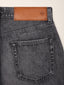 Britney Wide Bermuda Shorts in Grey Cotton and Lyocell Denim | Jacob Cohën