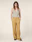 Isabel Straight Pants in Licorice Gabardine | Jacob Cohën