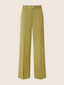 Isabel Straight Pants in Beige Slubbed Cotton and Linen Canvas | Jacob Cohën