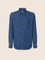 Western Shirt in Medium Blue Denim | Jacob Cohën