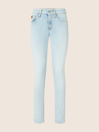 Kimberly Skinny 5 Pocket Jeans in Light Blue Power Stretch Denim