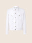 Trucker Jacket in Ecru Stretch Cotton Drill | Jacob Cohën