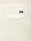 Bermuda Johnny en gabardine extensible blanc, coupe droite | Jacob Cohën