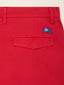 Bermuda Johnny en gabardine extensible rouge, coupe droite | Jacob Cohën