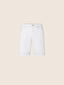 Bermuda Nicolas Sport Capsule en bull denim extensible blanc, coupe slim, thème tennis | Jacob Cohën