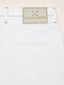 Bermuda Nicolas Sport Capsule en bull denim extensible blanc, coupe slim, thème golf | Jacob Cohën