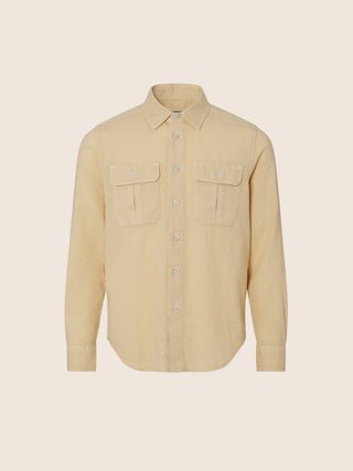 Beige linen shirt