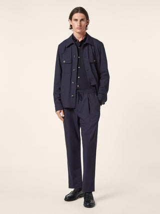 Stretch Twill Nylon Overshirt