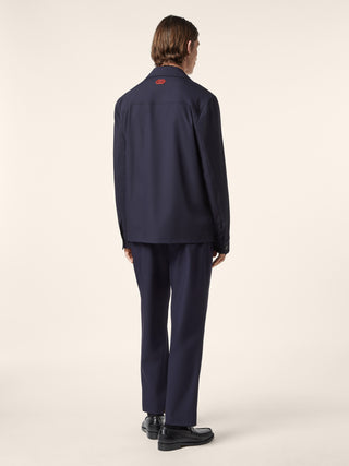 Stretch Twill Nylon Overshirt