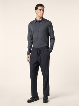Merino Wool Jersey Polo
