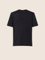 T-shirt girocollo in jersey di lana merino blu mélange | Jacob Cohën