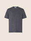 T-shirt girocollo in jersey di lana merino grigio mélange | Jacob Cohën