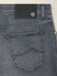 Jeans 5 tasche Nick slim in denim super stretch grigio scuro | Jacob Cohën