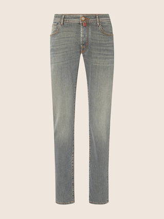 Nick Slim Super Slim 5 Pocket Jeans in grey Super Stretch Denim