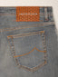 Jeans 5 tasche Nick Slim super slim in denim super stretch grigio | Jacob Cohën