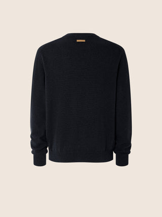 Pullover mit Rundhalsausschnitt aus Kaschmir