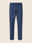 Daniel Carrot Chino Pants in Medium Blue Melange Wool Flannel | Jacob Cohën