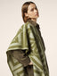 Scarf in White and Green Wool-Cashmere Jacquard | Jacob Cohën