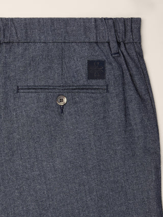 Gray – Pantaloni in twill comfort di cotone e lana
