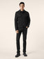 Trucker Jacket in Stay Black Super Stretch Denim with Rinse Wash | Jacob Cohën