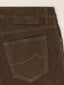 Bard Regular-Slim 5 Pocket Pants in Nut-Brown Stretch Corduroy | Jacob Cohën