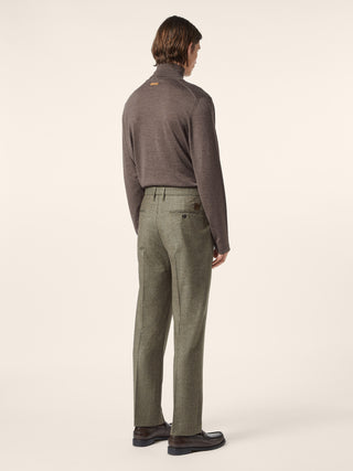 Maglia dolcevita in lana e seta