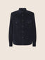 Navy Blue Cotton Corduroy Shirt with Pockets | Jacob Cohën