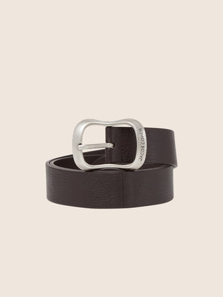 Belt in Dark Brown Deerskin