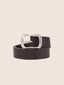 Belt in Dark Brown Deerskin | Jacob Cohën