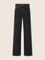 Jean wide 5 poches Grace in denim de coton et lyocell noir | Jacob Cohën