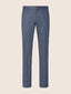 Chino-Hose Bobby Slim aus Wollflanell in meliertem Dunkelblau | Jacob Cohën