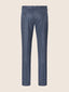 Chino-Hose Bobby Slim aus Wollflanell in meliertem Dunkelblau | Jacob Cohën