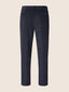 Pantalone chino Justin straight in velluto a coste di cotone blu navy | Jacob Cohën