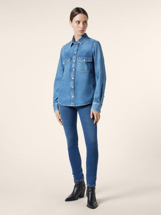 Light Denim Western Shirt