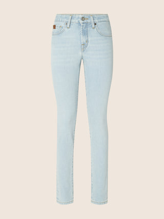 Kimberly Skinny 5 Pocket Jeans in Light Blue Cotton and Lyocell Comfort Denim